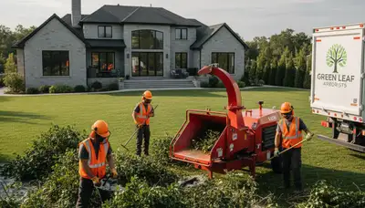 Professional shrub removal service in St Louis MO clearing overgrown yards and invasive bushes
