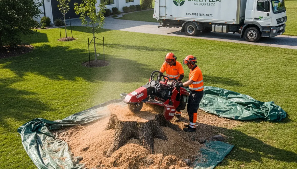 Professional stump removal service in St Louis MO with expert tree grinding and cleanup