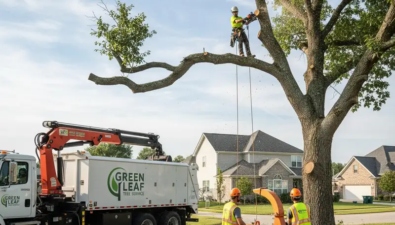 Professional tree removal service in St Louis, MO with experts clearing trees safely and efficiently