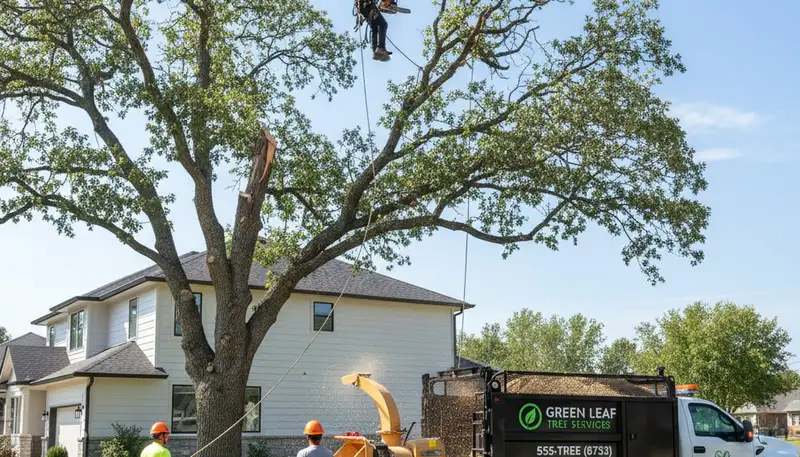 Professional tree removal service in St Louis, MO by Chop Chop Tree experts safely clearing trees
