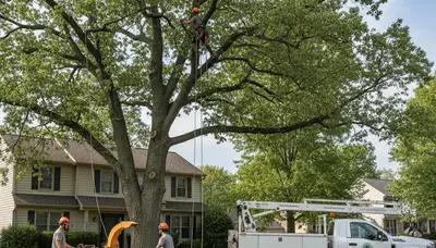 Professional tree removal service in St Louis MO by certified arborists at treeservicesaintlouismo.com